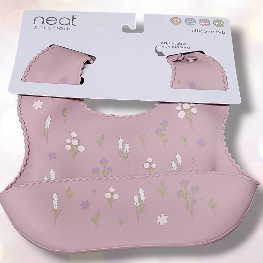Baby Toddler Kid Silicone Bib / Food Catcher / Waterproof / BPA + Phalates Free